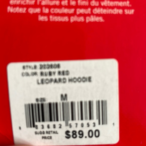 Ruby Red Leopard Hoodie & Jogger - Picture 3 of 5